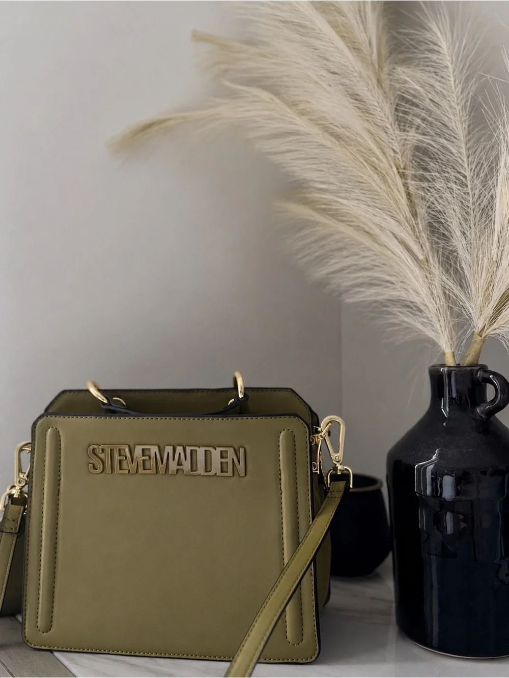 Steve Madden Bevelyn Sage Green Crossbody Bag